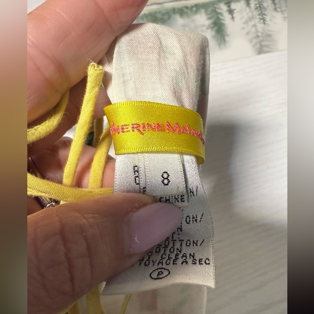 Cathrine Malandrino Patchwork Dress 100% Cotton - Picture 3 of 4